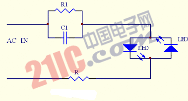 電容降壓驅(qū)動(dòng)LED電路3