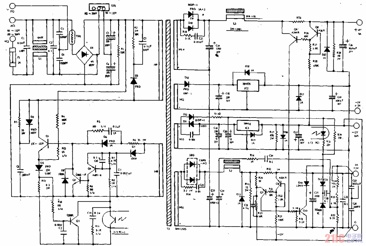 IBM-PC∕XT電源電路圖01.gif