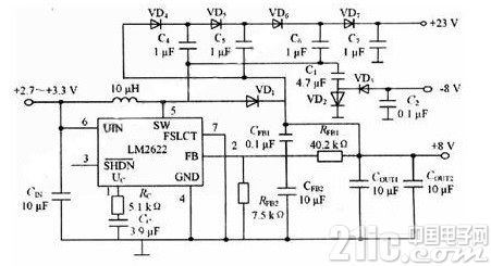 LCD電源偏置電路圖