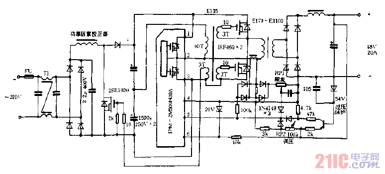 千瓦級全橋變換開關(guān)電源電路.gif