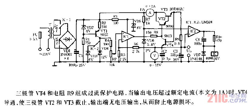 0-12V可調直流穩(wěn)壓電源電路圖.gif