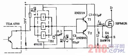采用互補晶體管和CMOS驅(qū)動級的推扭電路圖.jpg