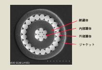  極細(xì)同軸電纜截面照片