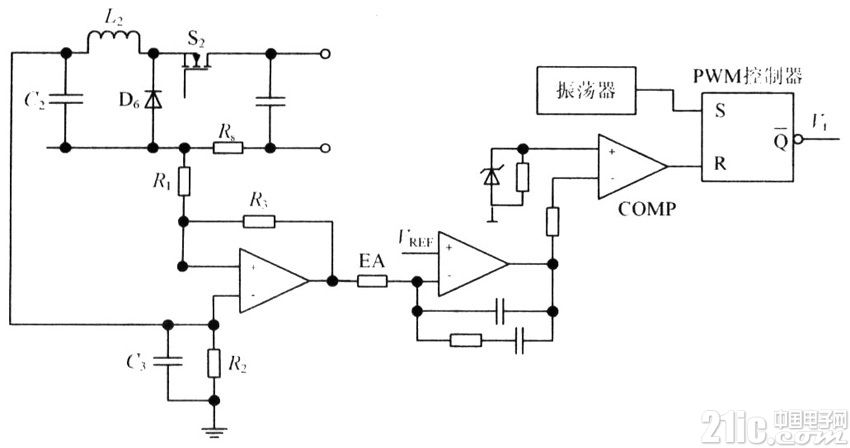 金鹵燈電子鎮(zhèn)流器恒功率控制電路圖