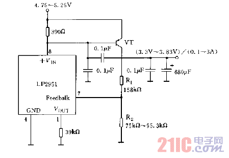 大輸出電流的電源電路圖.gif