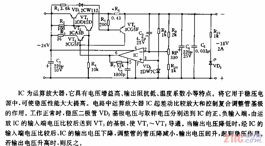 串聯(lián)型-18V、24A穩(wěn)壓電源電路.gif