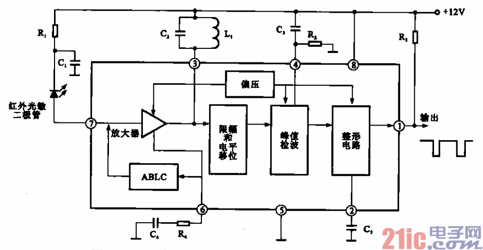 9.紅外遙控芯片uPC1373的內(nèi)部結(jié)構(gòu)方框圖.gif