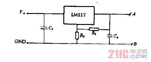 傳感器電橋電源電路圖.gif