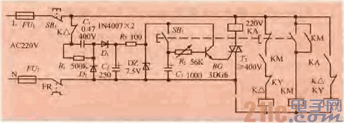 21.一款電子延時Y-△啟動電路.gif