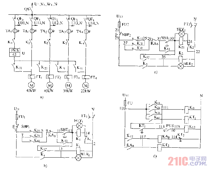 ABB軟起動器一臺起動四臺電動機(jī).gif