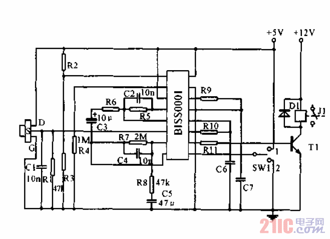 紅外傳感器信號(hào)處理器應(yīng)用電路.gif