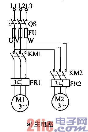 21.兩臺(tái)電動(dòng)機(jī)分別起動(dòng)停止和同時(shí)起動(dòng)停止控制電路a.gif