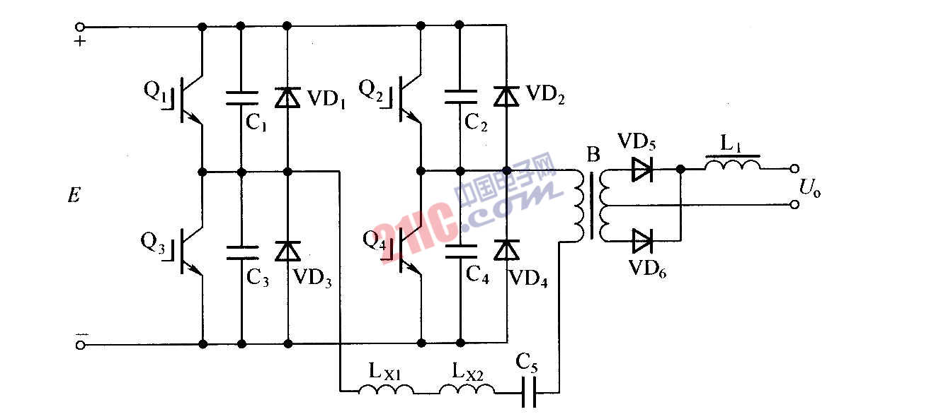 IGBT軟開關(guān)逆變式弧焊電源主電路